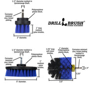 Specs for the Drillbrush 52O Medium Blue Marine & Pool Brush Kit.