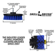 Specs for the Drillbrush 5O Medium Blue Marine & Pool Brush Kit.
