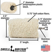 Specs for the Drillbrush Cotton Buffer .