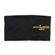 The Drillbrush black polyester t-shirt, folded.