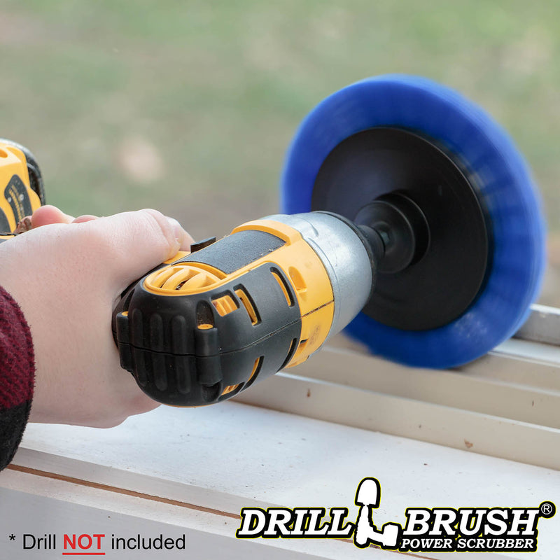 Blue Edge Brush - Medium Stiffness - Wheel Shaped - Marine & Pool | E-S-B-QC-DB