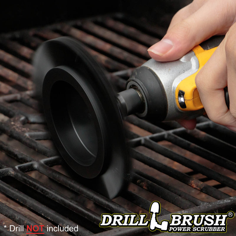 Black Edge Brush - Ultra Stiff Stiffness - Wheel Shaped - Grill & Industrial | E-S-K-QC-DB