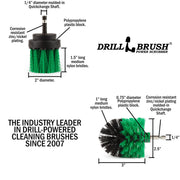 Specs for the Drillbrush MS-2L Medium Green Kitchen Brush Kit.