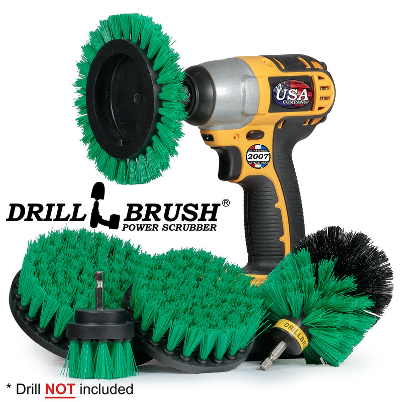 Edge, Original, 5in, 4in, & 2in Green Brushes - Medium Bristles - Kitchen & Appliance | G-S-E542O-QC-DB