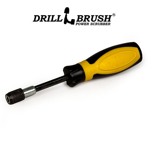Drillbrush Handle - Quickchange to ACME US Broom Handle Screwdriver-style Adapter | HD-QC-DB