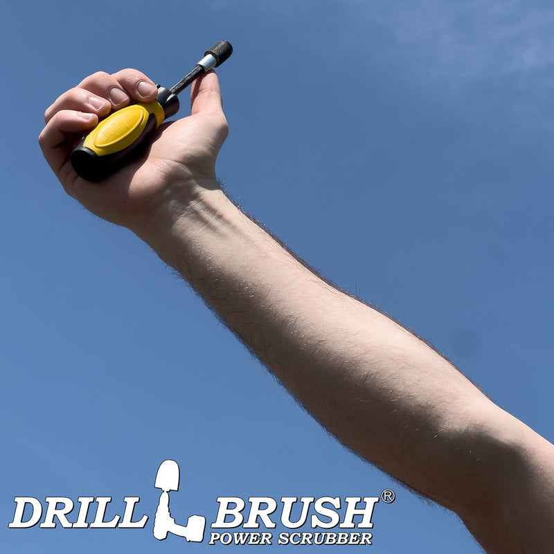 Drillbrush Handle - Quickchange to ACME US Broom Handle Screwdriver-style Adapter | HD-QC-DB