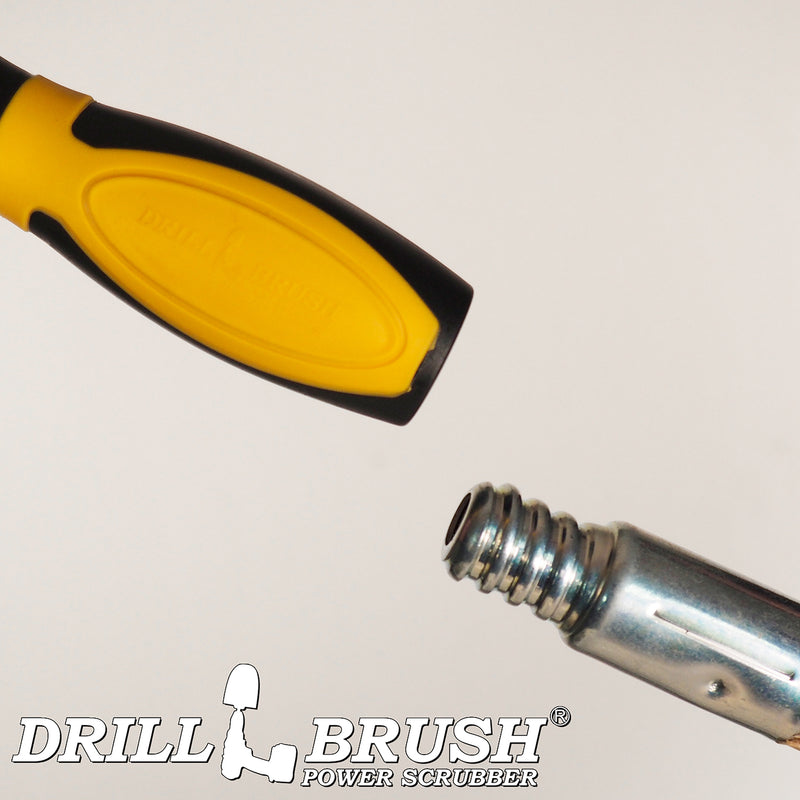 Drillbrush Handle - Quickchange to ACME US Broom Handle Screwdriver-style Adapter | HD-QC-DB