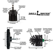 Specs for the Drillbrush EMS-2L Ultra Stiff Black Grill & Industrial Brush Kit.
