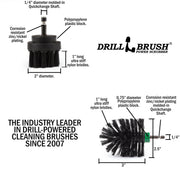 Specs for the Drillbrush 2M Ultra Stiff Black Grill & Industrial Brush Kit.