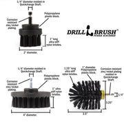 Specs for the Drillbrush 42O Ultra Stiff Black Grill & Industrial Brush Kit.