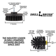 Specs for the Drillbrush 4O Ultra Stiff Black Grill & Industrial Brush Kit.
