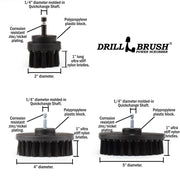 Specs for the Drillbrush 542 Ultra Stiff Black Grill & Industrial Brush Kit.