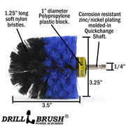Specs for the Drillbrush Original Medium Blue Marine & Pool Brush.