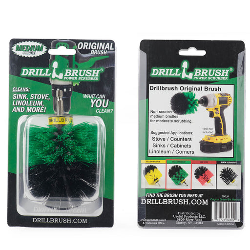 Medium Green Kitchen Orginal Drillbrush in it's packaging.