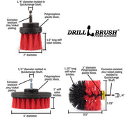Specs for the Drillbrush 4OS-2L Red Stiff Outdoor & Patio Brush Kit.