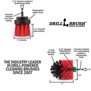 Specs for the Drillbrush MS-2L Stiff Red Outdoor & Patio Brush Kit.