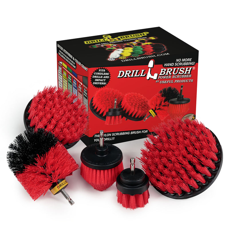 Stiff Red Drillbrush 542CO kit with the box it comes in.