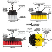 Specs for the Drillbrush 542O Variety Brush Kit.