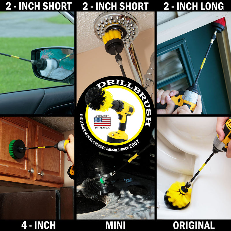 38 Piece Drillbrush Cleaning Kit - Soft, Medium, Stiff, & Ultra Stiff | 38pc-combo-QC-DB-A