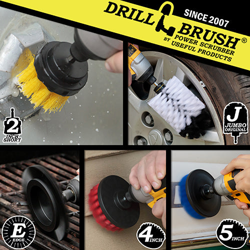 5in Flat Brush, 4in Flat Brush, 2in Short Brush, and Jumbo Original all in Soft White - Home & Auto Cleaning Products  | WJ-Y2-B5-R4-KE-S-QC-DB