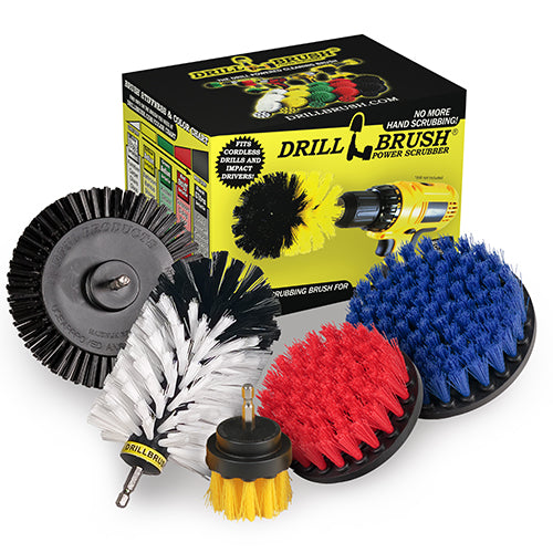 5in Flat Brush, 4in Flat Brush, 2in Short Brush, and Jumbo Original all in Soft White - Home & Auto Cleaning Products  | WJ-Y2-B5-R4-KE-S-QC-DB