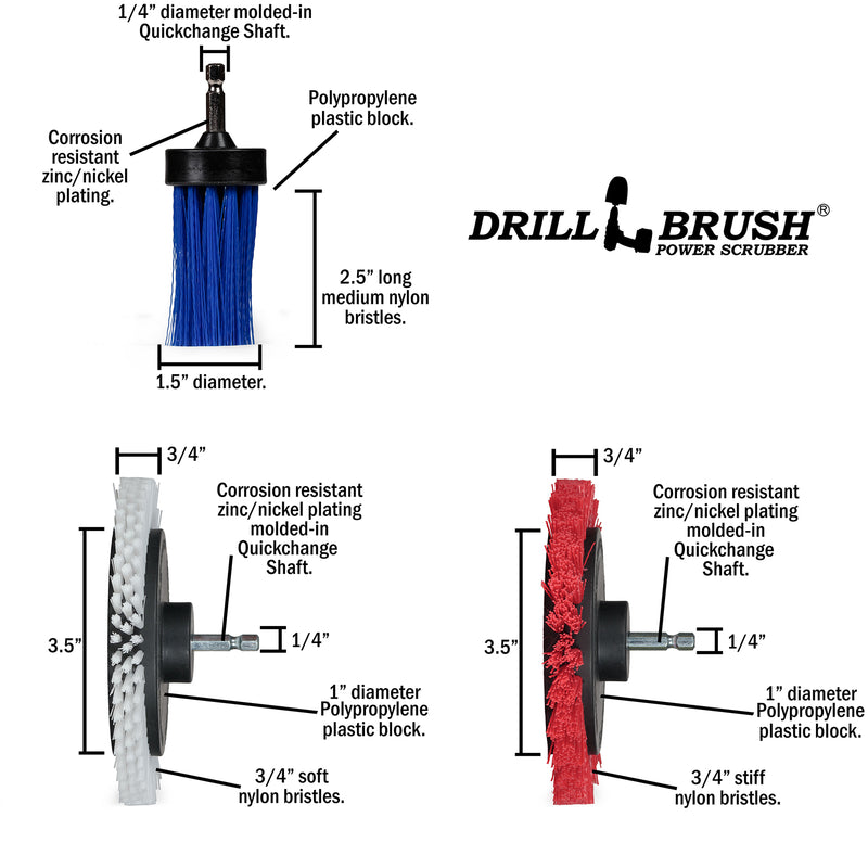 Spec images for the Drillbrush Variety EES-1L kit.