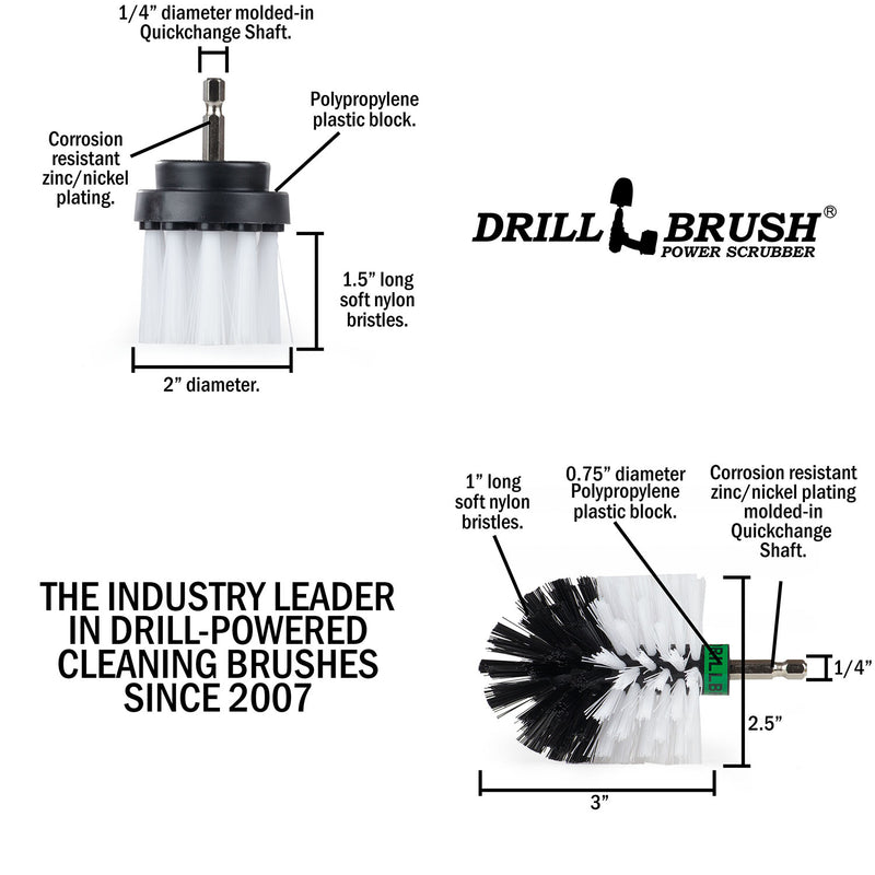 Specs for the Drillbrush MS-2L Soft White Home & Auto Brush Kit.