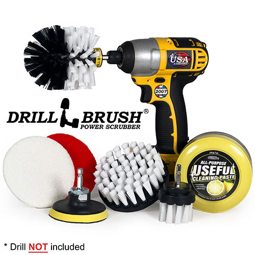 Soft White 4in, 2in Short, & Original Brush Kit with Useful All-Purpose Cleaning Paste Bundle - Soft Bristles - 260g Multi-Purpose Cleaning Paste | W-S-42O-3V-QC-DB-UP1