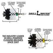 Specs for the Drillbrush MO Soft White Home & Auto Brush Kit.