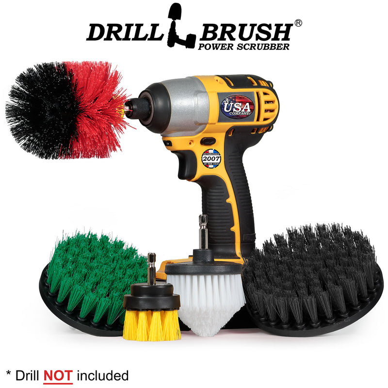 Cone-shaped, Original, 5 inch, 4 inch, and 2 inch Short Brushes - Soft, Medium, Stiff, & Ultra Stiff Bristles - General Cleaning | WC-Y2-G4-RO-K5-S-QC-DB