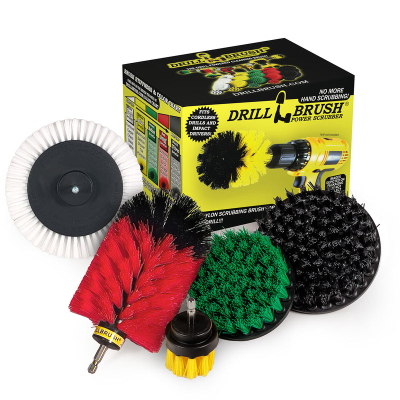 Edge, Jumbo, 5 inch, 4 inch, and 2 inch Short Brushes - Soft, Medium, Stiff, & Ultra Stiff Bristles - General Cleaning | WE-Y2-G4-RJ-K5-S-QC-DB