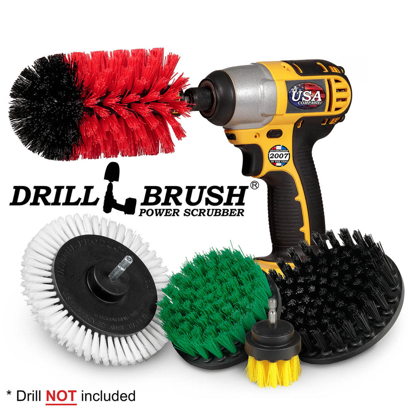 Edge, Jumbo, 5 inch, 4 inch, and 2 inch Short Brushes - Soft, Medium, Stiff, & Ultra Stiff Bristles - General Cleaning | WE-Y2-G4-RJ-K5-S-QC-DB