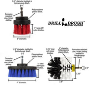 Spec images for the Drillbrush 3 piece Variety 4-2-O kit.