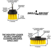 Specs for the Drillbrush 42 Medium Yellow Bathroom Brush Kit.