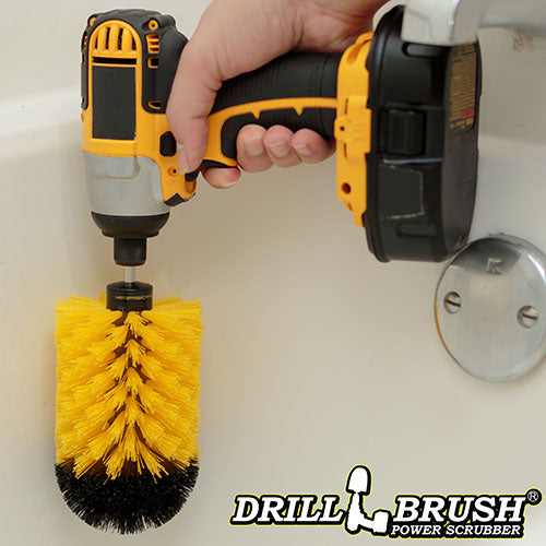 Jumbo Original Yellow Brush - Medium Stiffness - Bullet Shaped - Bathroom & Shower | J-S-Y-QC-DB