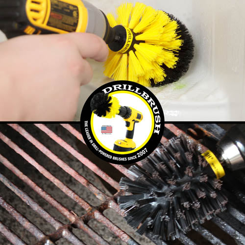 Original Brush 2-Pc. Kit - Medium & Ultra Stiff - Bathroom & Grill | O-S-YK-QC-DB
