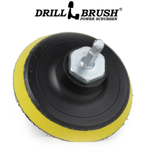 The Drillbrush 3in Hook-and-Loop Pad Backer.