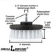 Specs for the Drillbrush 4 inch Soft White Home & Auto Brush.