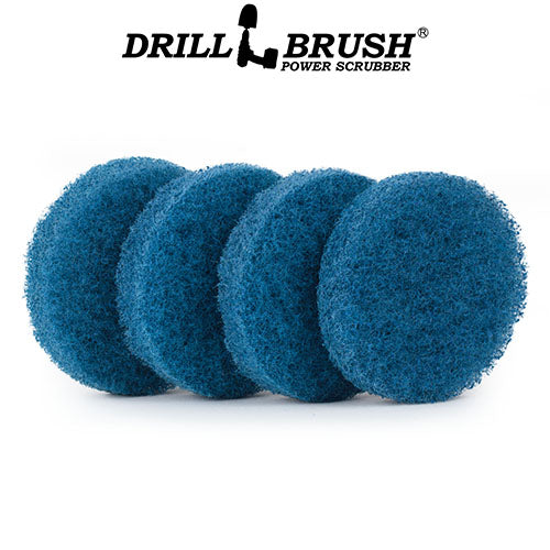 4in Blue Scrubbing Pads Refill - Stiff - Kitchen & Cookware Cleaning | 4in-P4B-refill-DB