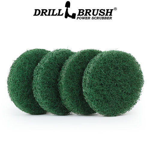 4in Green Scrubbing Pads Refill - Abrasive- Kitchen & Grill Cleaning | 4in-P4G-refill-DB