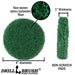 Specs for the Drillbrush Abrasive Green 4 inch Scrubbing Pad.