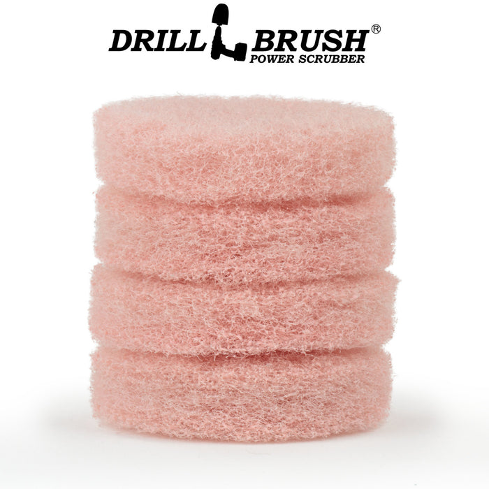 4 Inch Pink Scrubbing Pad Refill