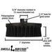 Technical specs of an Ultra Stiff Grill & Industrial 7 inch Drillbrush.