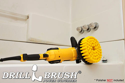 7in Yellow Brush - Industrial Medium Stiffness - Commercial Flooring & Masonry | 7in-L-Y-T-DB