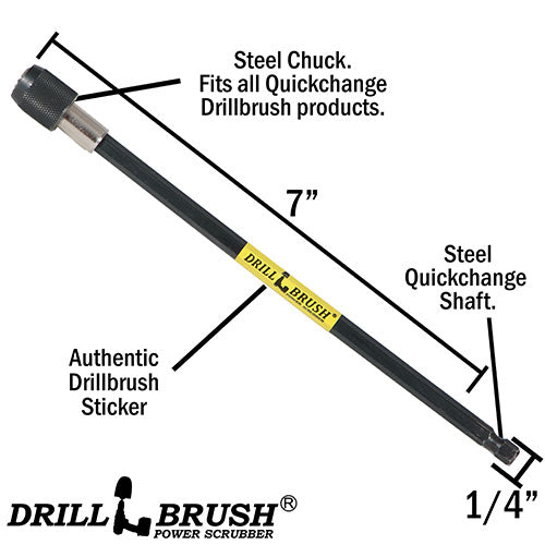 Specs for the Drillbrush 7 inch extension.