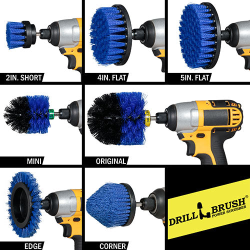 21-piece Blue Brush Kit - Medium Bristles | B-E542OMCS-P4-3WRB-2F-3V-5X-QC-DB