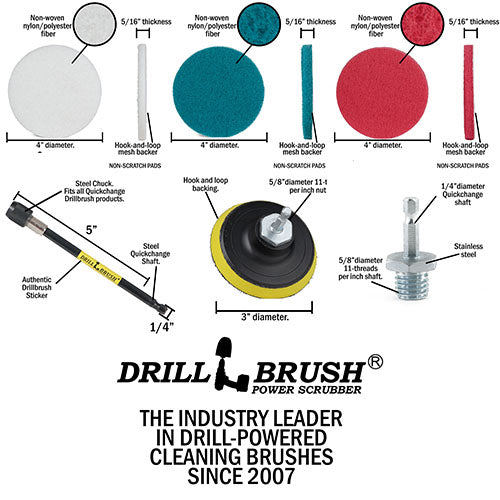 21-piece Blue Brush Kit - Medium Bristles | B-E542OMCS-P4-3WRB-2F-3V-5X-QC-DB