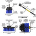 Specs for the Drillbrush 42O-5X Medium Blue Marine & Pool Brush Kit.