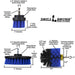 Specs for the Drillbrush 52O Medium Blue Marine & Pool Brush Kit.