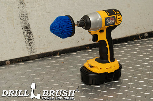 Blue Corner Brush - Medium Bristles - Cone Shaped - Marine & Pool Cleaning | C-S-B-QC-DB